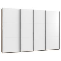 Schwebetürenschrank 350cm Level 36a, Weiß/eiche - Eichefarben/Weiß, Basics, Holzwerkstoff (350/216/65cm) - MID.YOU