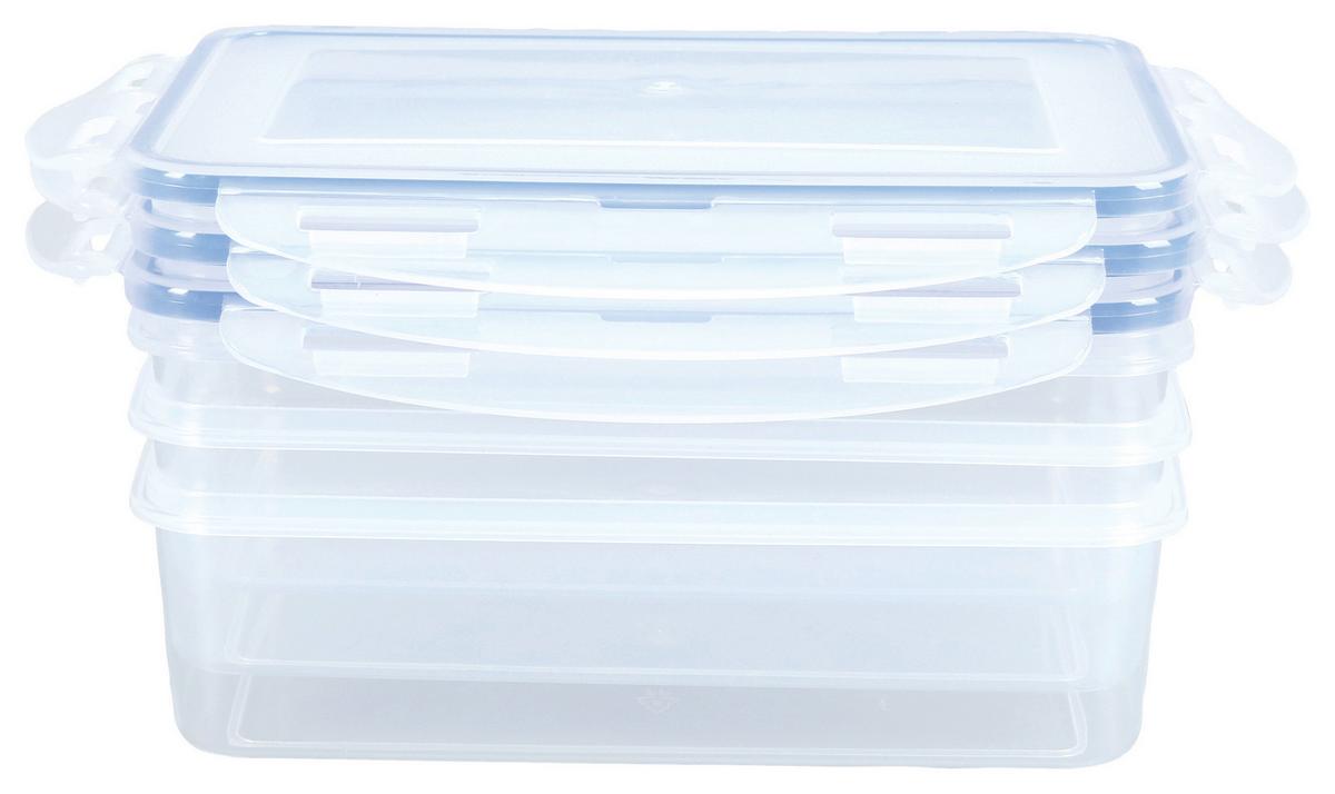 FRISCHHALTEDOSENSET GOURMETMAXX - Blau/Transparent, Basics, Kunststoff (18,8/13,7/6,8cm) - GOURMETMAXX