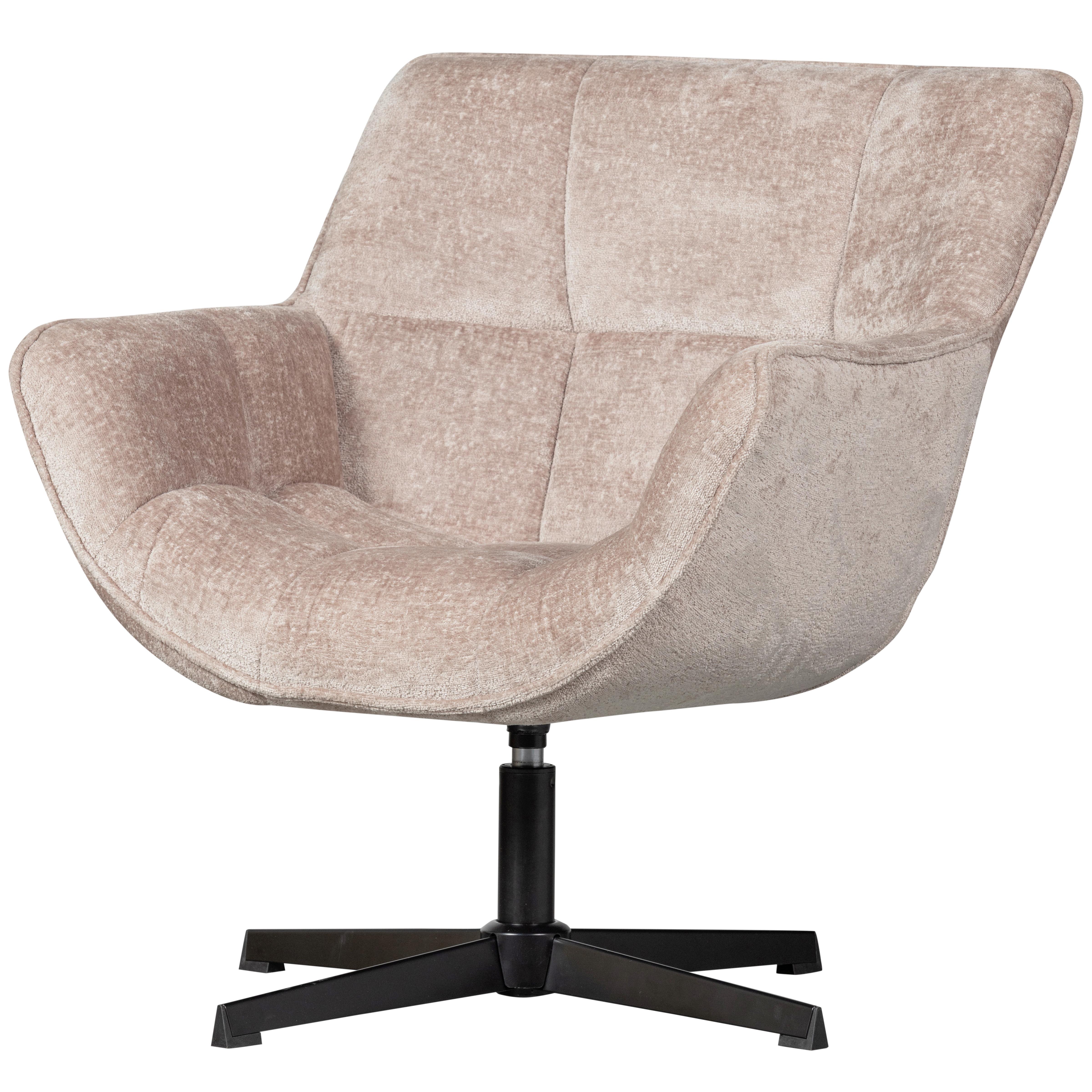 Sessel Wibo Taupe B: 71 Cm - Taupe/Schwarz, Design, Textil (71/94/83cm) - Livetastic