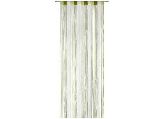 Nitkový Záves String - biela/zelená, textil (90/245cm) - Premium Living Nitkový Záves String - biela/zelená, textil (90/245cm) - Premium Living