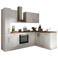 ECKKÜCHE ANTON LANDHAUS - Wildeiche/Lärchefarben, Basics, Holzwerkstoff (250/172cm) - Respekta