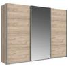 Schwebetürenschrank Mit Spiegel 270cm Erni Eiche Dekor - Eichefarben, Basics, Holzwerkstoff (270/210/65cm) - MID.YOU