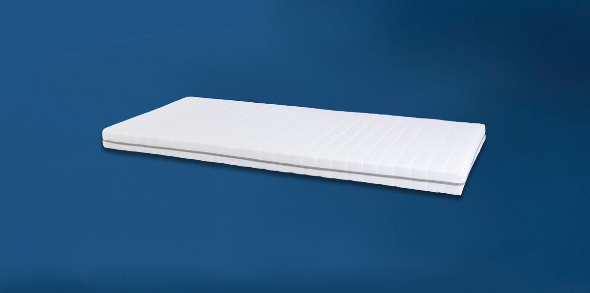 Rollmatratze Basic 90x200 Cm H2 H: 12 Cm - Weiß, Textil (90/200cm) - Primatex
