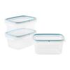 Sada krabiček na potraviny objem 1,2L - průhledné/pastelově modrá, Konvenční, plast (18,4/14/12cm) - Mömax