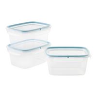 Sada dóz na potraviny objem 1,2L - priehľadné/pastelová modrá, Konventionell, plast (18,4/14/12cm) - Mömax
