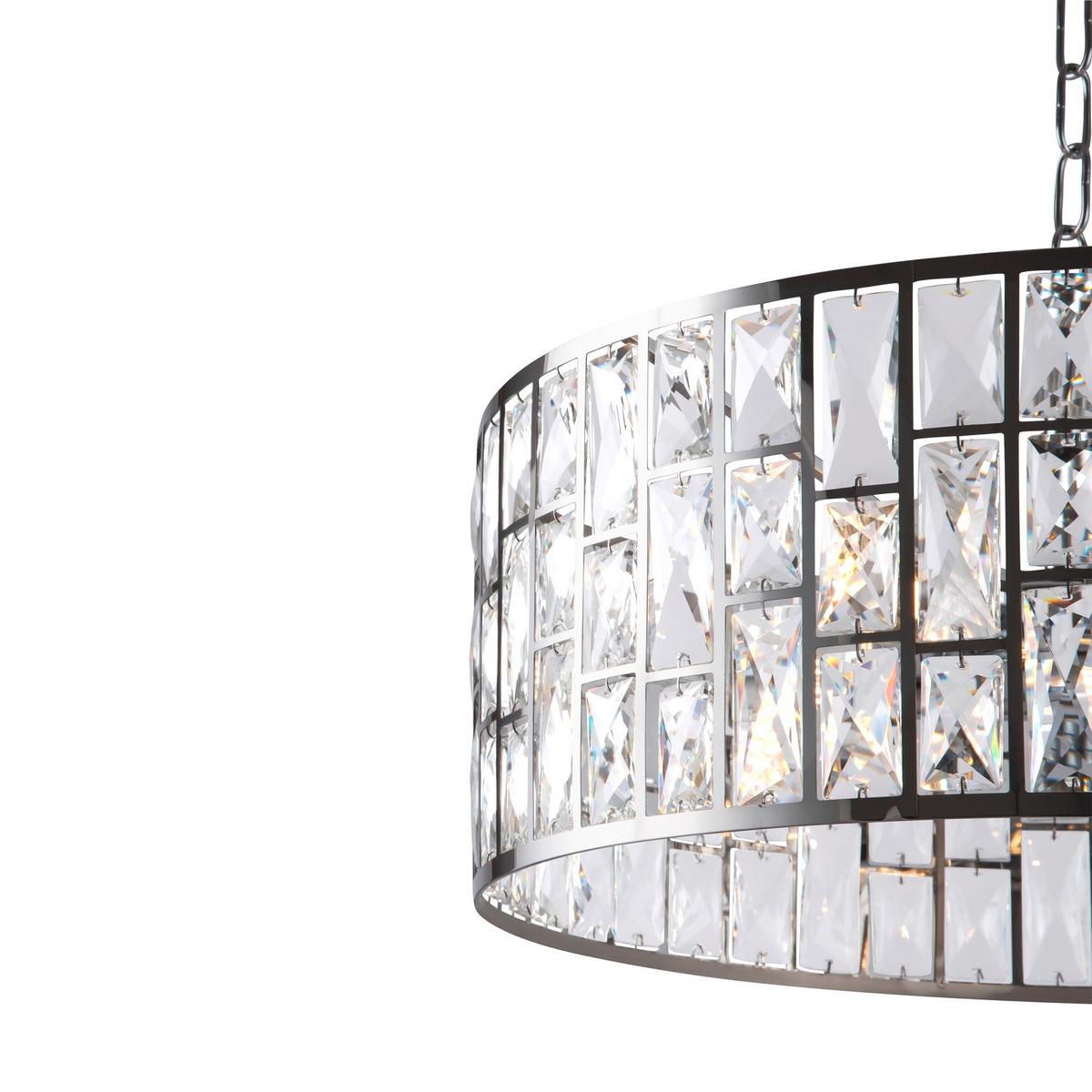 Kronleuchter Gelid - Chromfarben/Transparent, Trend, Glas/Metall (50/26.8cm) - MAYTONI