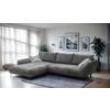Ecksofa Biarritz, Anthrazit Schenkel: 205x324 cm - Anthrazit/Silberfarben, Design, Textil (205/324cm) - Livetastic