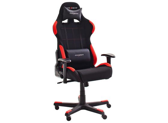 Gamingstuhl DX Racer 1 Schwarz/rot - Rot/Schwarz, MODERN, Kunststoff/Textil (78/123-132/52cm) - Dxracer Gamingstuhl DX Racer 1 Schwarz/rot - Rot/Schwarz, MODERN, Kunststoff/Textil (78/123-132/52cm) - Dxracer