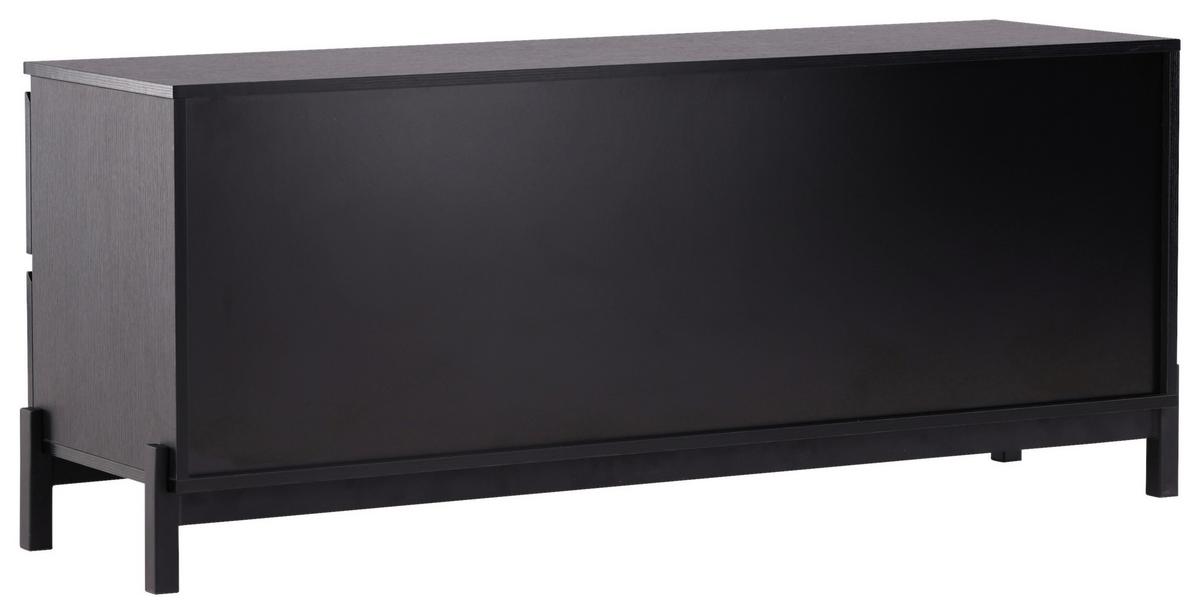 Sideboard Corpus - Schwarz, Design, Holzwerkstoff/Metall (135/56/40cm) - Livetastic
