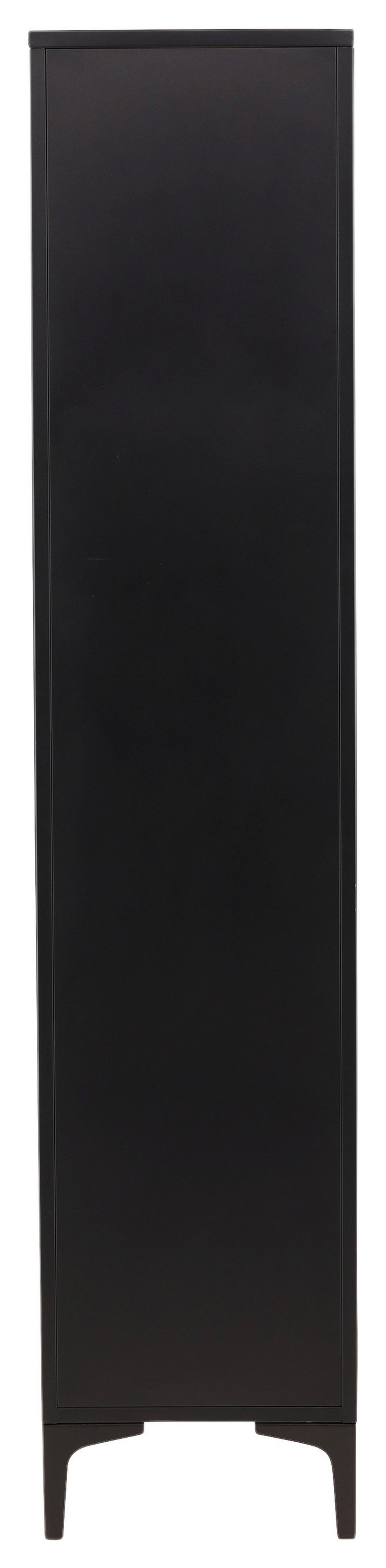 Sideboard Piring Schwarz B: 90 Cm - Schwarz, Design, Metall (90/190/40cm) - Livetastic