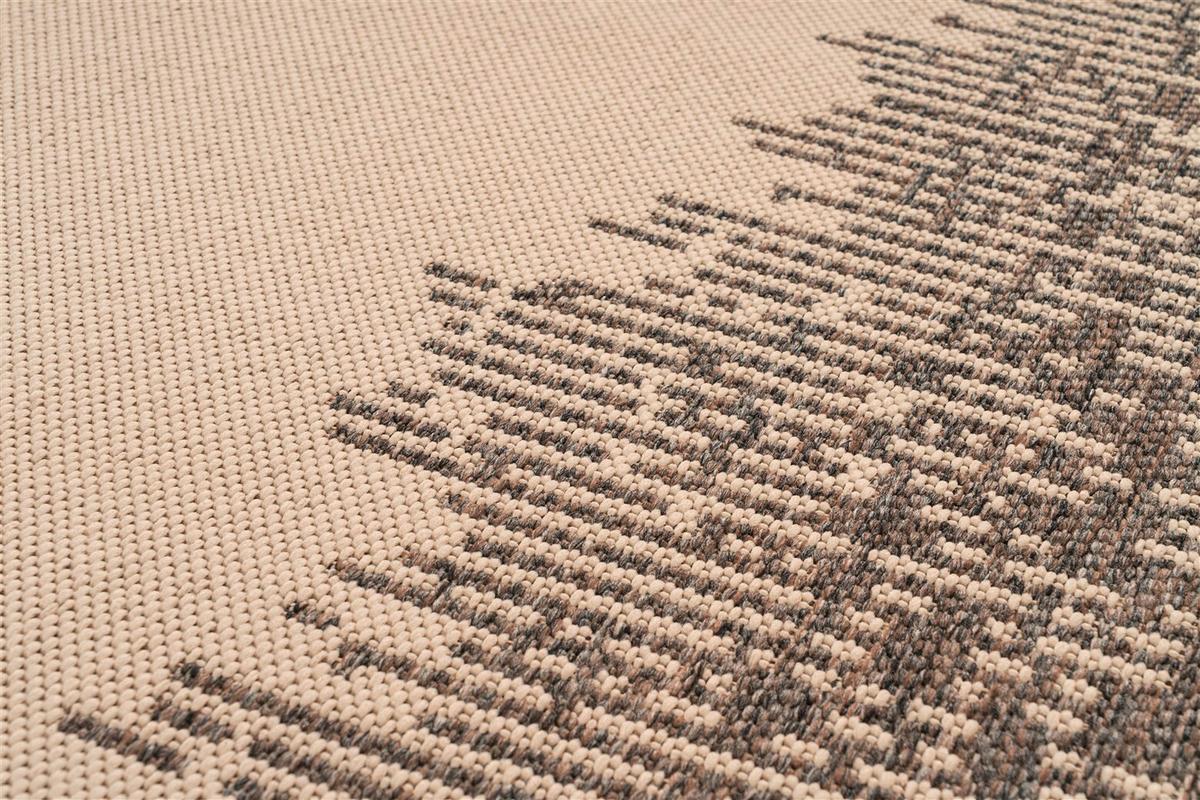 Flachwebteppich Splash 900 Braun/Creme, 200x290 cm - Creme/Braun, KONVENTIONELL, Textil (200/290cm)