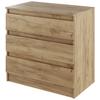 Kommode 80cm Zoro Eiche Artisan Dekor - Braun, MODERN, Holzwerkstoff (80/78/48cm)