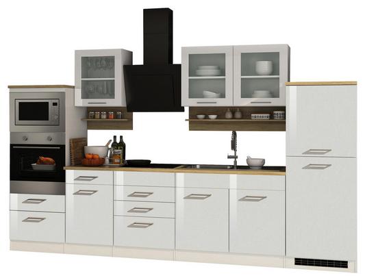 Viel Stauraum und schöne Optik Küchenzeile mit Spüle und Elektrogeräten