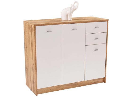 Komoda 4-you New Yuk05 - farby dubu/biela, Moderný, kompozitné drevo (109,1/85,4/34,6cm) Komoda 4-you New Yuk05 - farby dubu/biela, Moderný, kompozitné drevo (109,1/85,4/34,6cm)