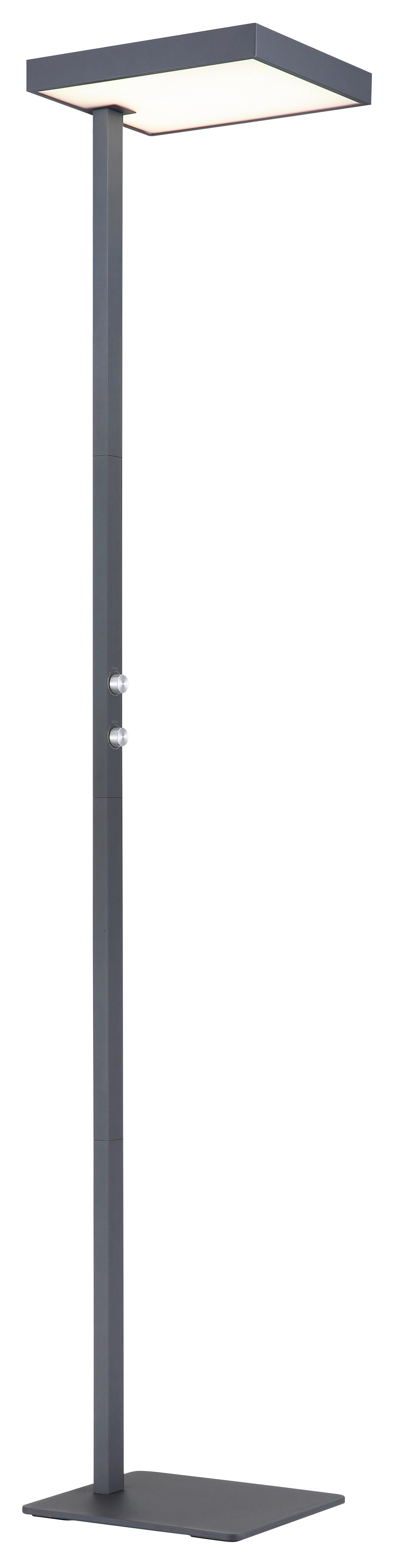 Led-stehleuchte Drehdimmer - Klar/Silberfarben, Design, Kunststoff/Metall (40/28/184,8cm) - Globo