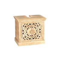 Unterschrank Mangoholz B: 66cm - Naturfarben, Design, Holz (66/60/41cm) - MID.YOU