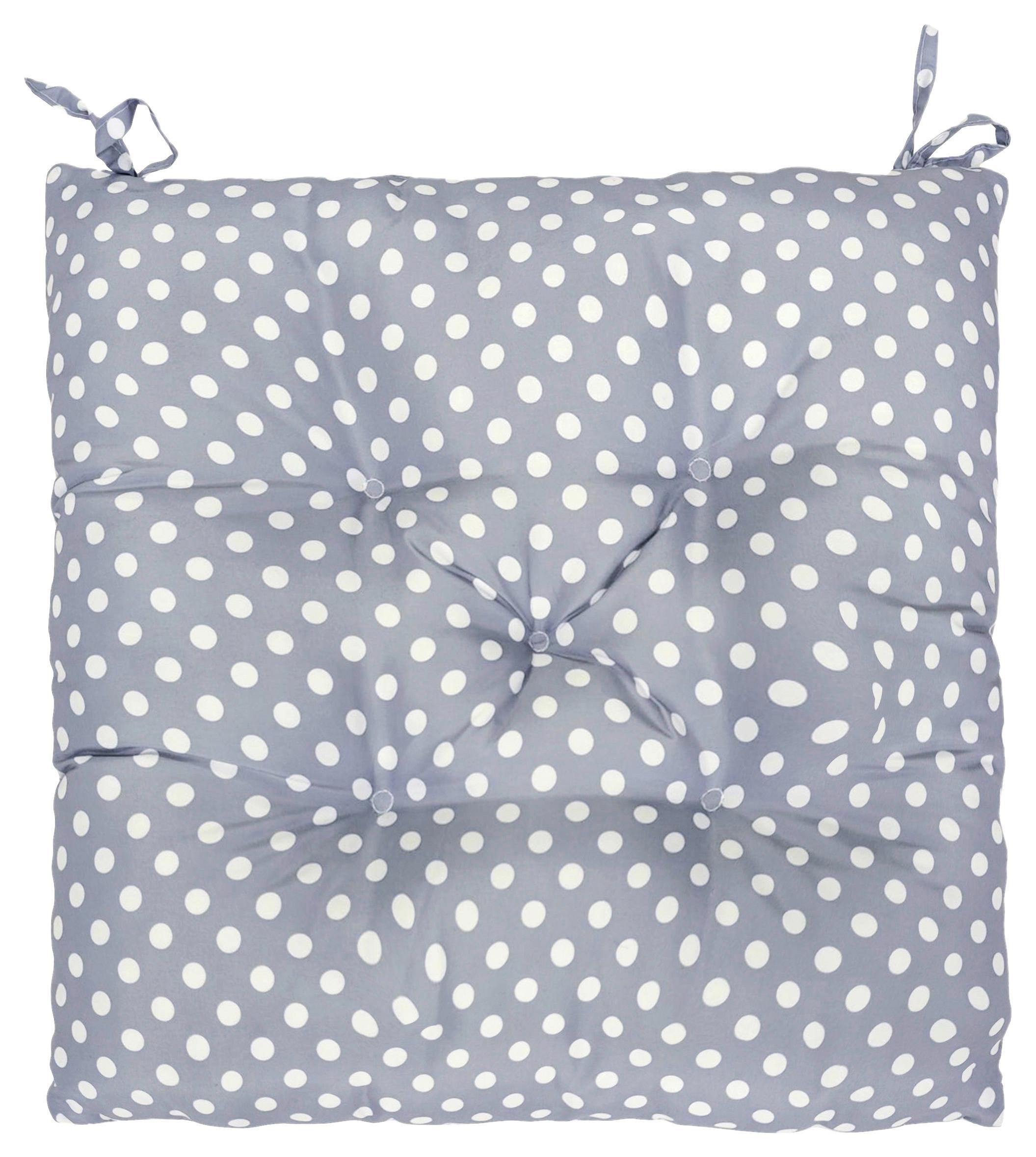 Ülőpárna Szett Dot 2 Részes Kb. 40/40cm - ezüstszínű, Modern, textil (40/40/4cm) - Luca Bessoni