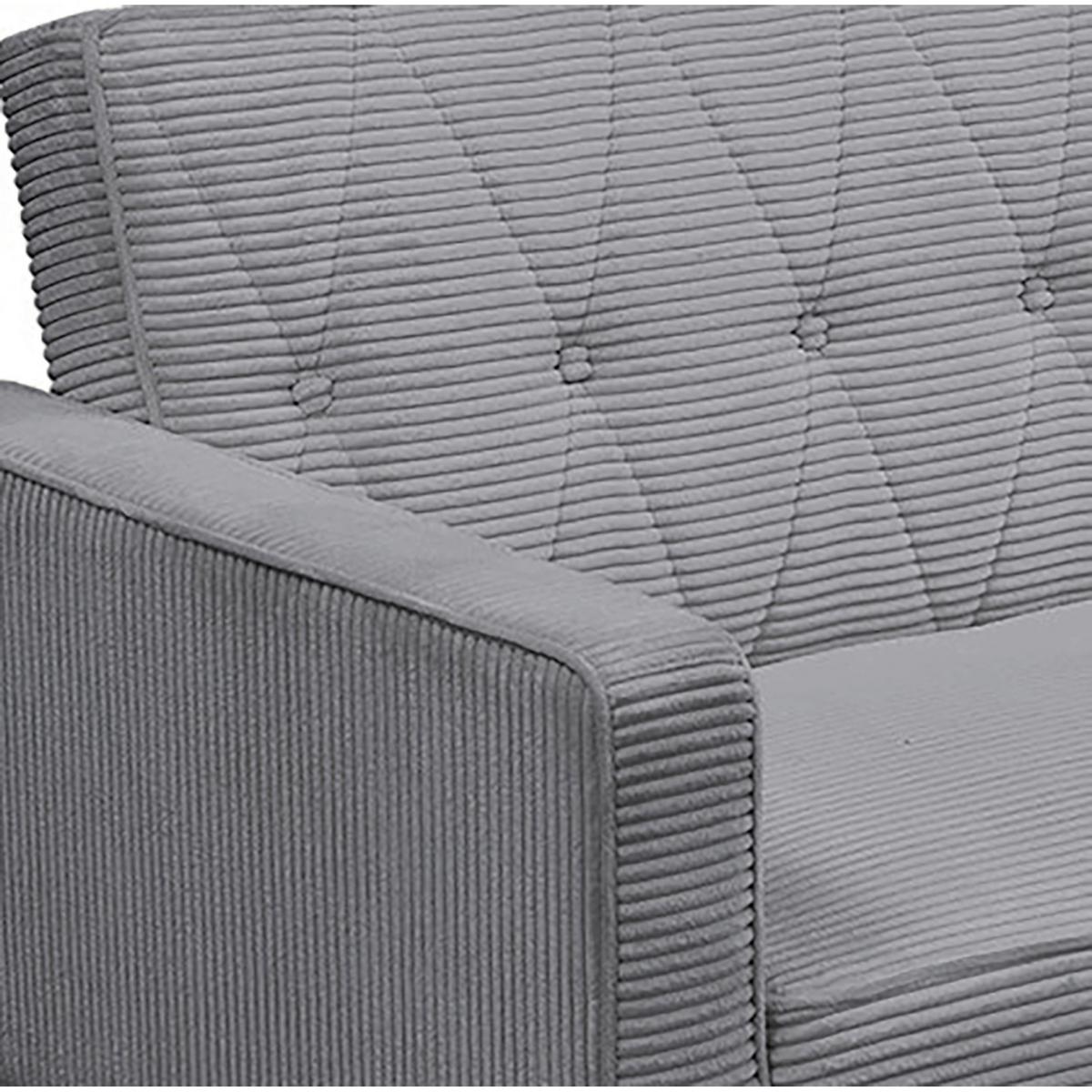 Schlafsofa Aarhus Grau, mit Schlaffunktion - Braun/Grau, Basics, Textil (213/81/86cm) - Livetastic