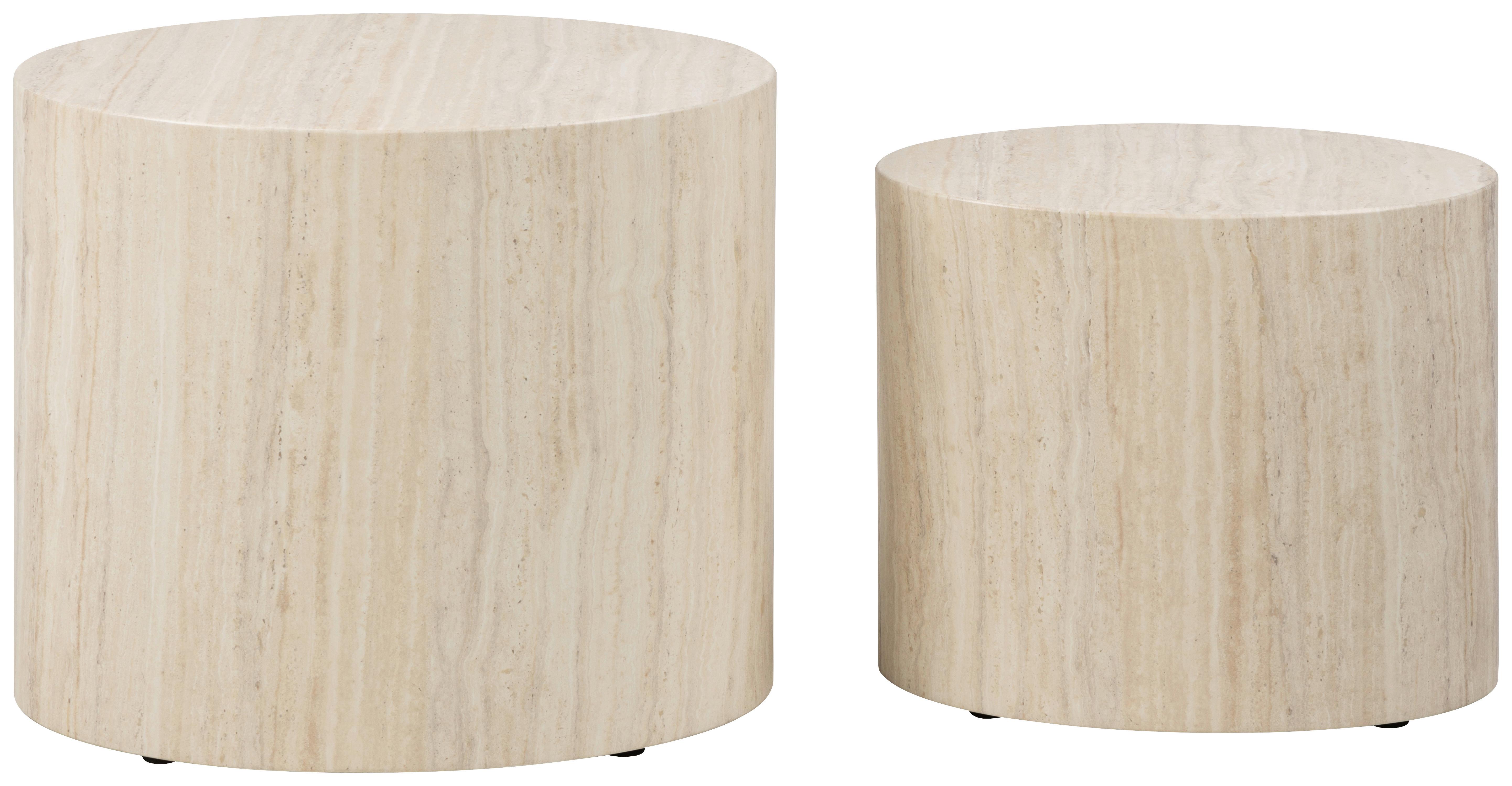 Couchtischset Mice 0000098389 - Naturfarben, Design, Papier/Holzwerkstoff (33/48/40cm) - MID.YOU