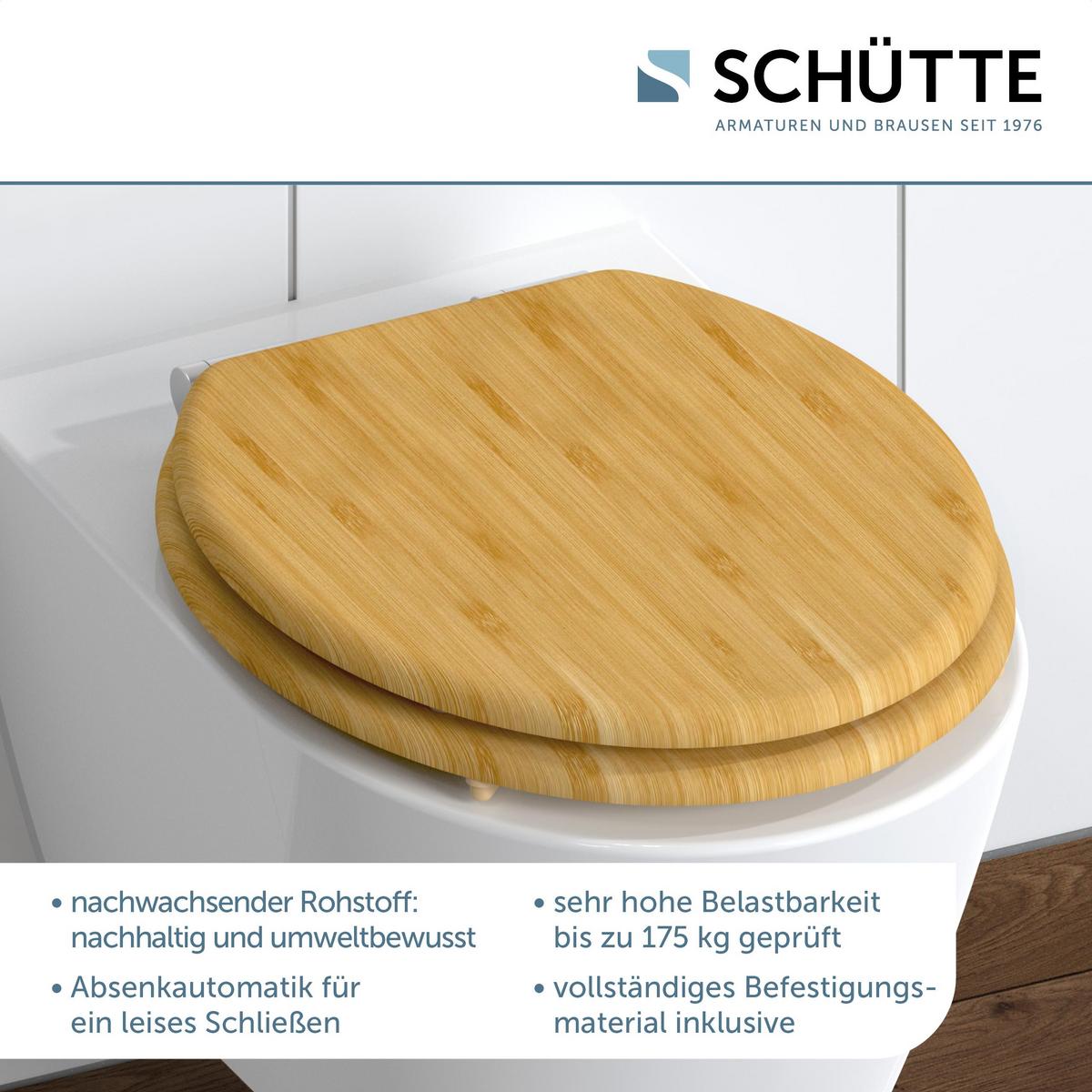 Wc-sitz Naturfarben Bedruckt Mit Absenkautomatik - Naturfarben, Design, Holzwerkstoff (42,5/5,5/37cm) - Schütte