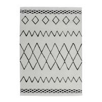 Hochflorteppich Schwarz/weiß Agadir 200x290 Cm - Schwarz/Weiß, Design, Textil (200/290cm) - Kayoom