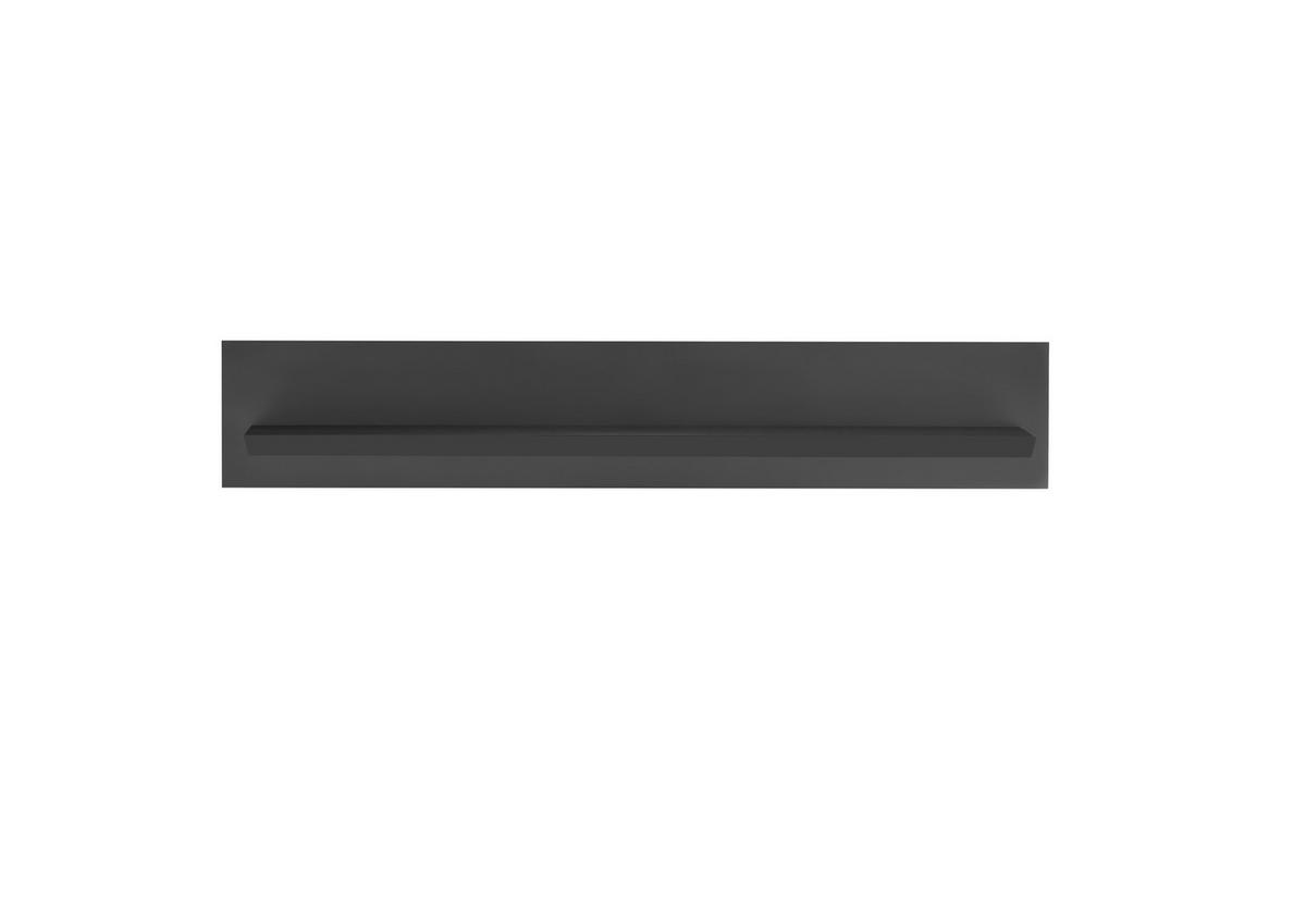 Wandboard Lincoln Schwarz B: 140cm - Schwarz, Design, Holzwerkstoff (140/25/22cm) - MID.YOU