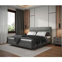 Boxbett Adriano 140x200 Cm Grau - Grau, MODERN, Holz/Holzwerkstoff (140/200cm) - MID.YOU