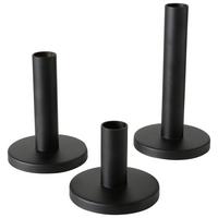 STOJAN NA SVÍČKY - SADA MALKO I PAZ- - černá, Basics, kov - Modern Living