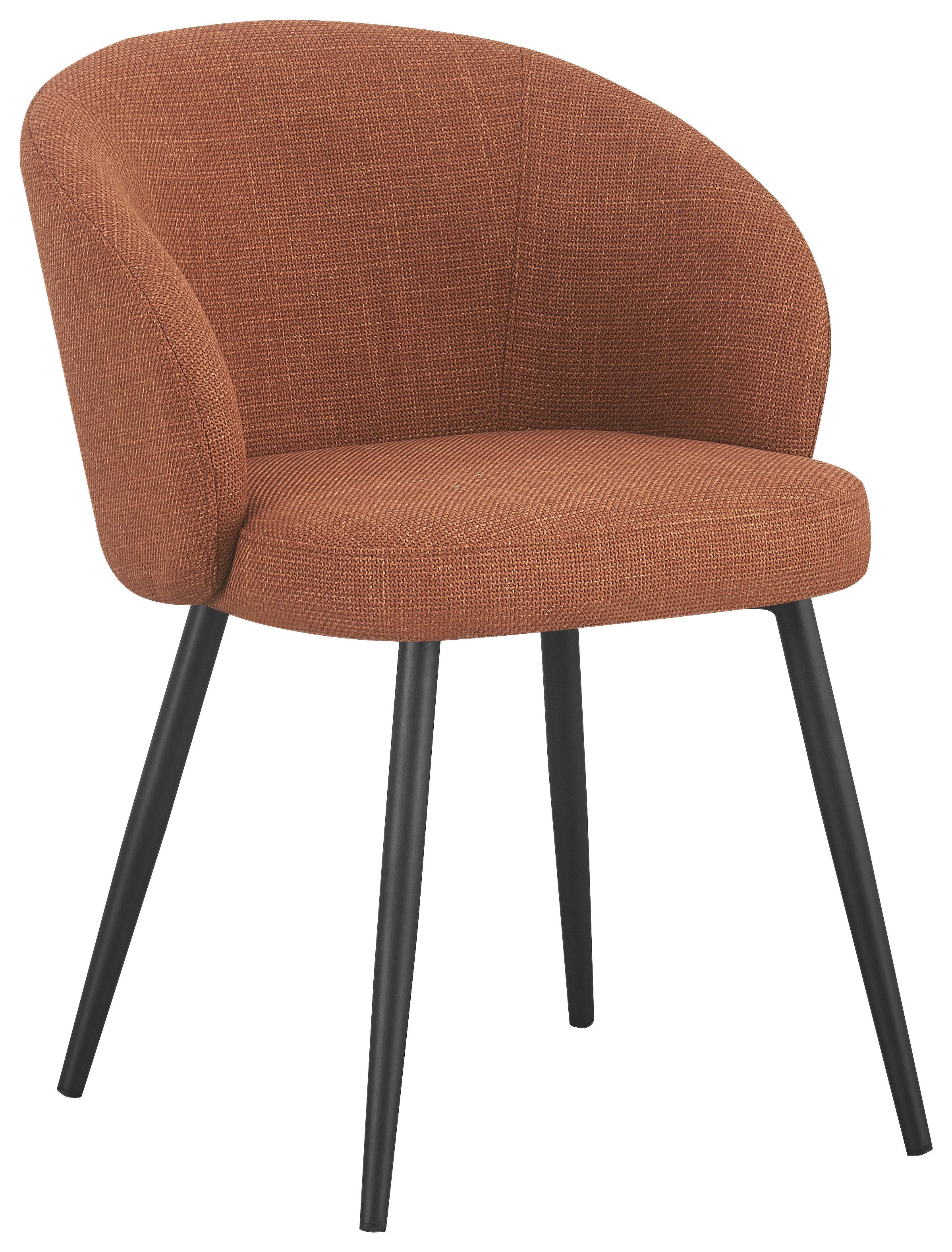 STOLIČKA NALA - oranžová/čierna, Lifestyle, kov/textil (57/76/60cm) - Mömax