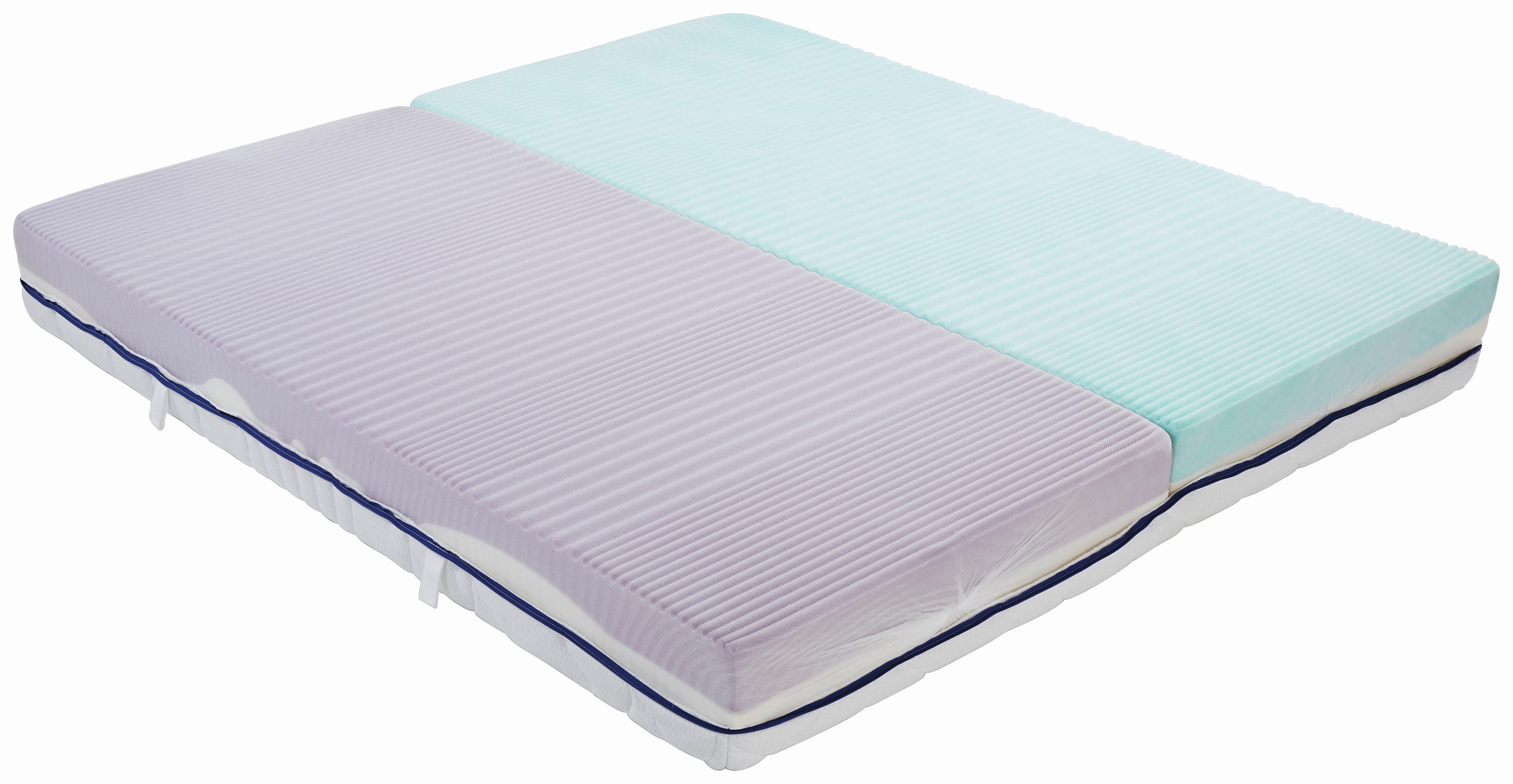 Komfortschaummatratze Ergo Duo 180x200cm Mittelfest - Weiß, Textil (180/200cm) - Primatex