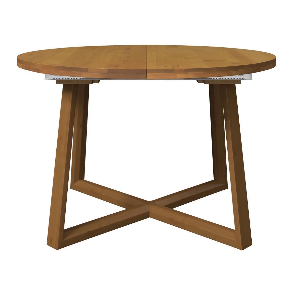 Výsuvný jídelní stůl Miley, š: 120-160 cm - barvy dubu, Moderní, dřevo (120-160/120/76cm) - Bessagi Home