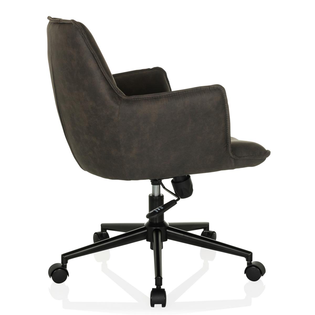 Drehstuhl Solao Life Dunkelgrau B: 54 cm - Dunkelgrau/Schwarz, MODERN, Kunststoff/Textil (54/85/70cm) - MID.YOU