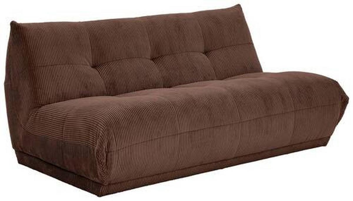 Modul Sofa Giselle 4er Sofa B: 180 Cm Cord Braun - Braun, Trend, Textil (180/80/112cm) - Livetastic