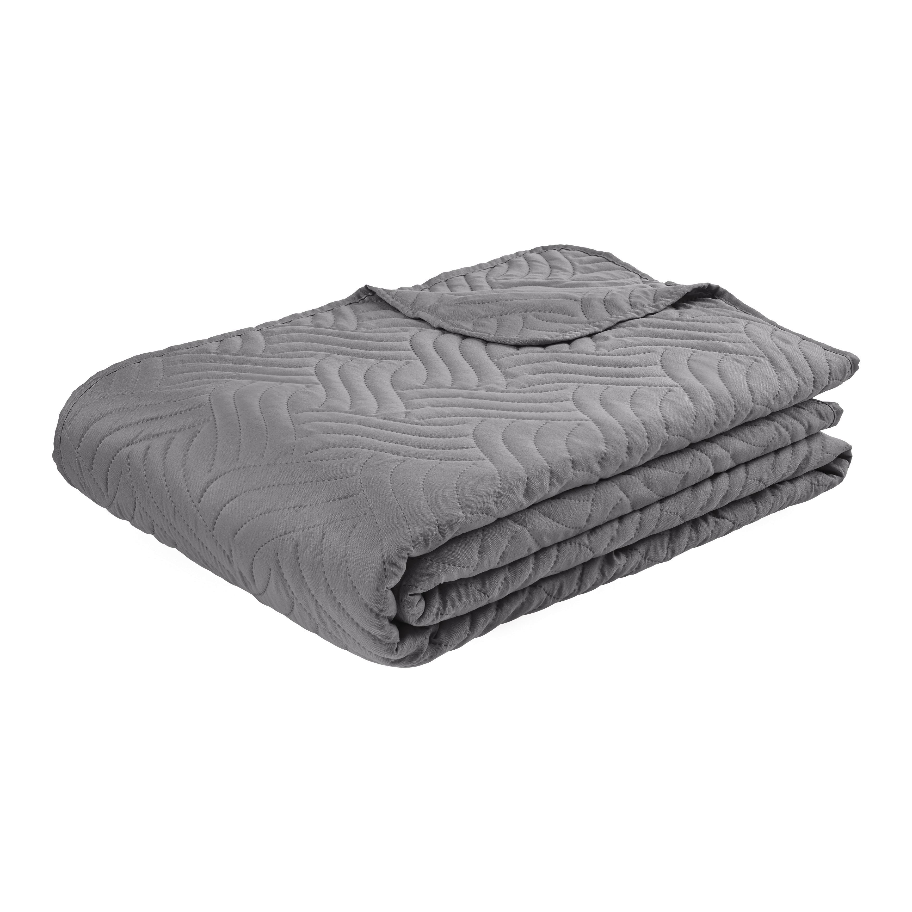 DENNÁ PRIKRÝVKA BENNO - sivá, textil (160/220cm) - Mömax