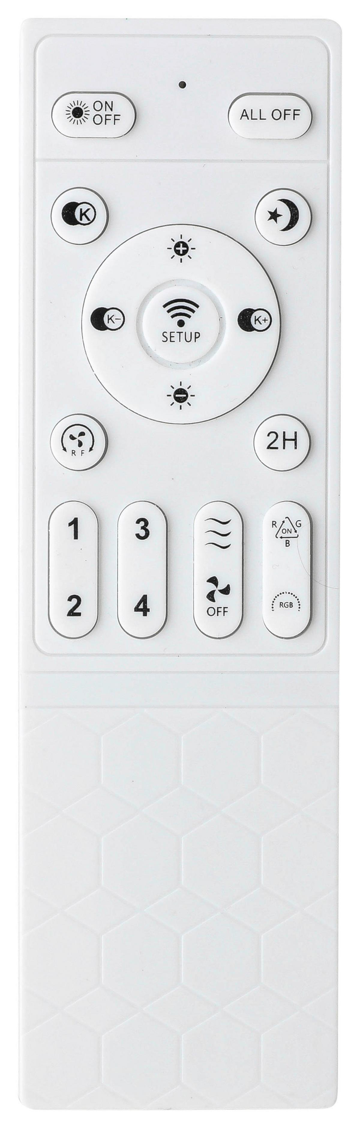 Led Mennyezeti Ventilátor Nua - krómszínű/áttetsző, Modern, műanyag/fém (49/16cm) - Luca Bessoni