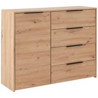Kommode, Eichefarben Sion 1 - Eiche Artisan, MODERN, Holzwerkstoff (114,6/93,4/38cm)