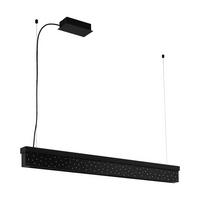 HÄNGELEUCHTE 39826 AUROTONELLO - Schwarz, Design, Glas/Metall (117/6,5/150cm) - Eglo