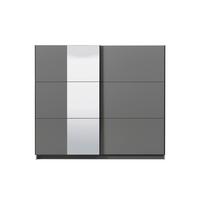 Tolóajtós Szekrény Sierra 236/210 Cm - antracit, Basics, faalapú anyag (236,5/210/62,5cm)