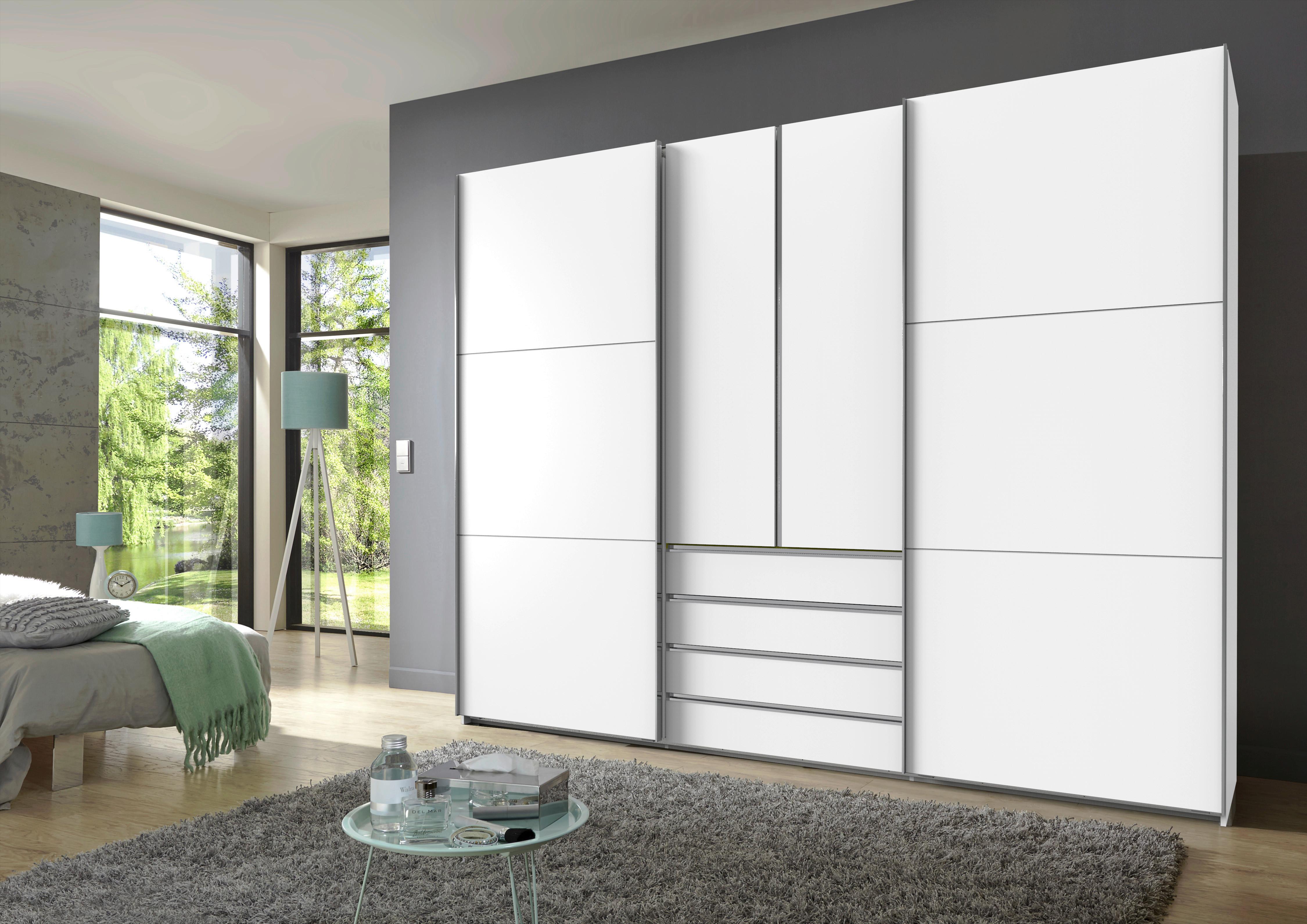Tolóajtós Szekrény Magic 300/236cm - fehér, Modern, faalapú anyag (300/236/65cm) - MID.YOU