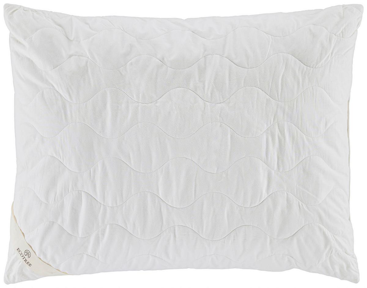 Polštář pod hlavu Bamboo, 70/90cm - bílá, Moderní, textil (70/90cm) - ecoTree