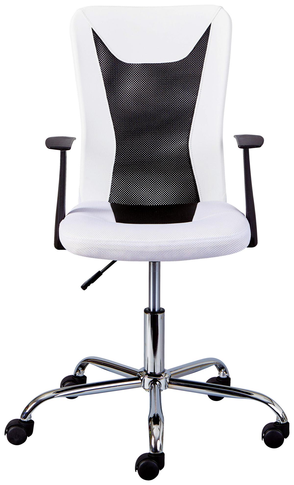 Forgószék Donny - krómszínű/fekete, Konventionell, műanyag/textil (55/85/55cm) - MID.YOU