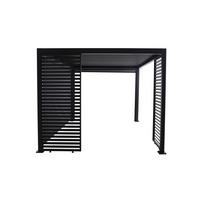 Lamellenwand 85cm für Pergola 3x3,6m, BxH: ca. 85,2x225,8cm - Anthrazit, Basics, Metall (85,2/225,8/5cm) - Gardenson