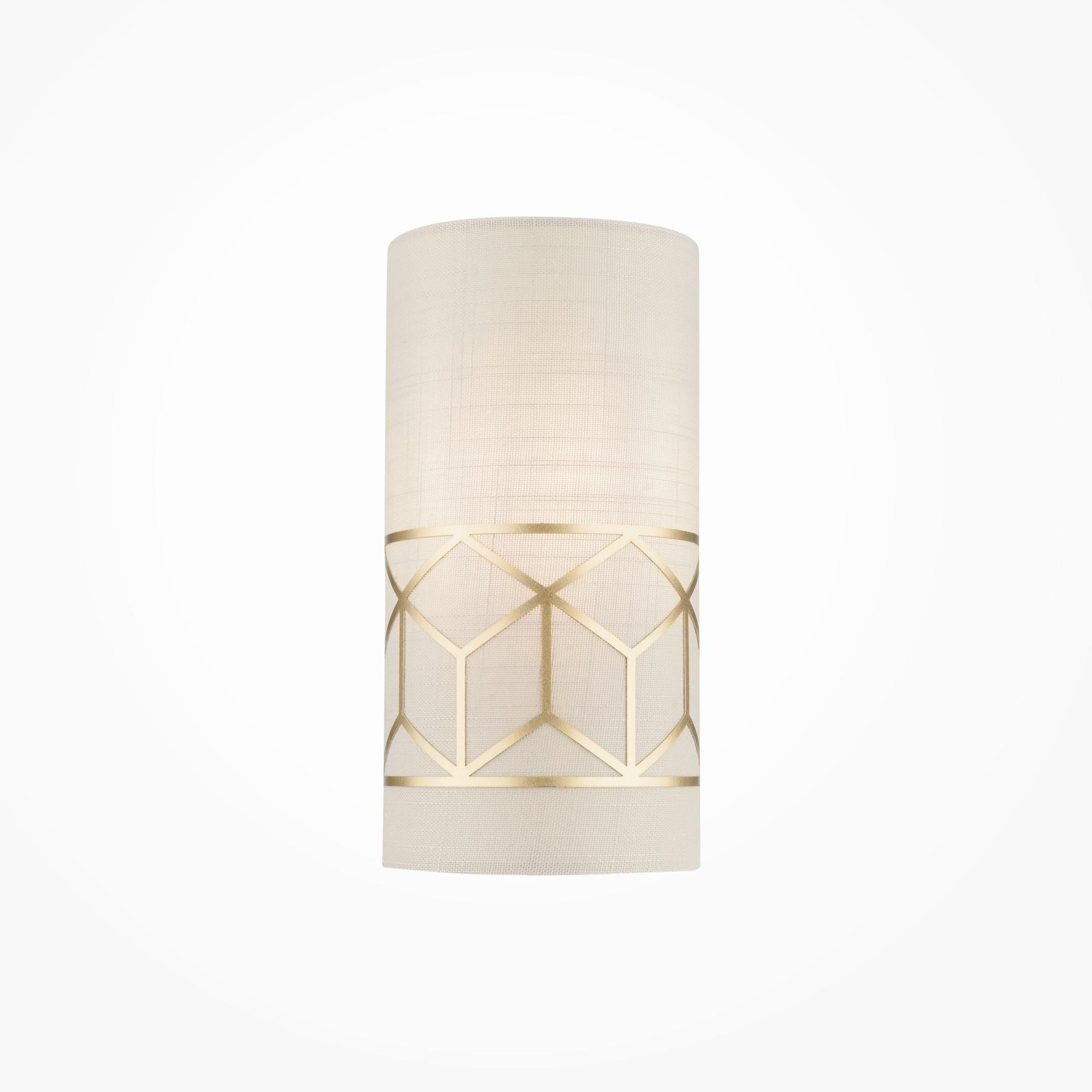 Wandleuchte Messina - Goldfarben, Trend, Kunststoff/Textil (23,9/10,1/10,1cm) - MAYTONI
