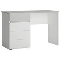 Psací stůl FLEXI barva bílá/šedá - šedá/bílá, Moderní, kompozitní dřevo (118/77/54cm) - Premium Living