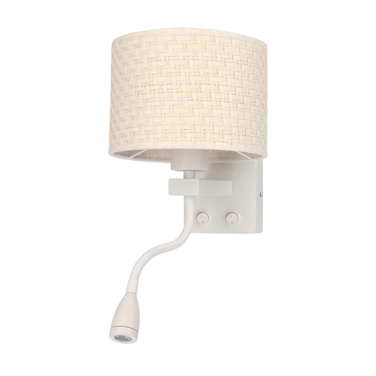 Wandleuchte 21-27665 Polo - Creme/Weiß, Basics, Kunststoff/Metall (18/22/44cm)
