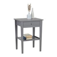 Noční stolek MARA šedá - šedá, dřevo (46/60/35cm) - Modern Living