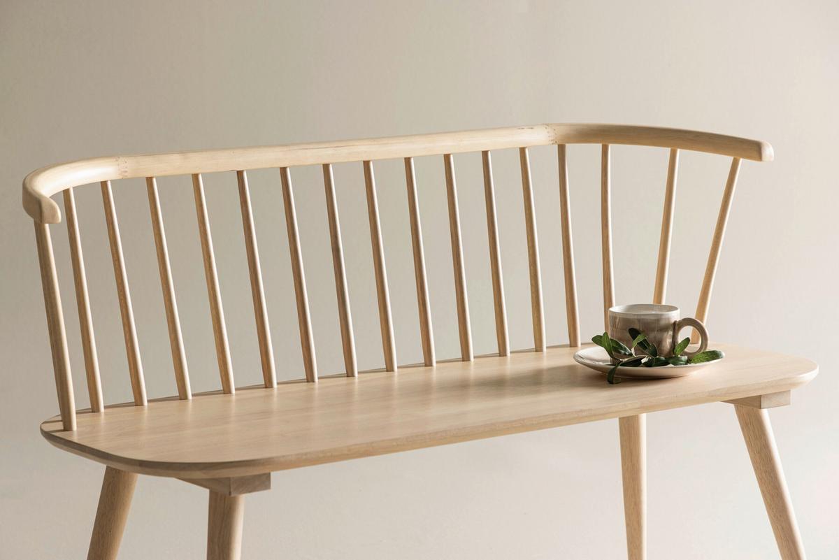 SITZBANK Bobby Weiß B: 120cm - Weiß, MODERN, Holz (120/77/49cm) - Livetastic