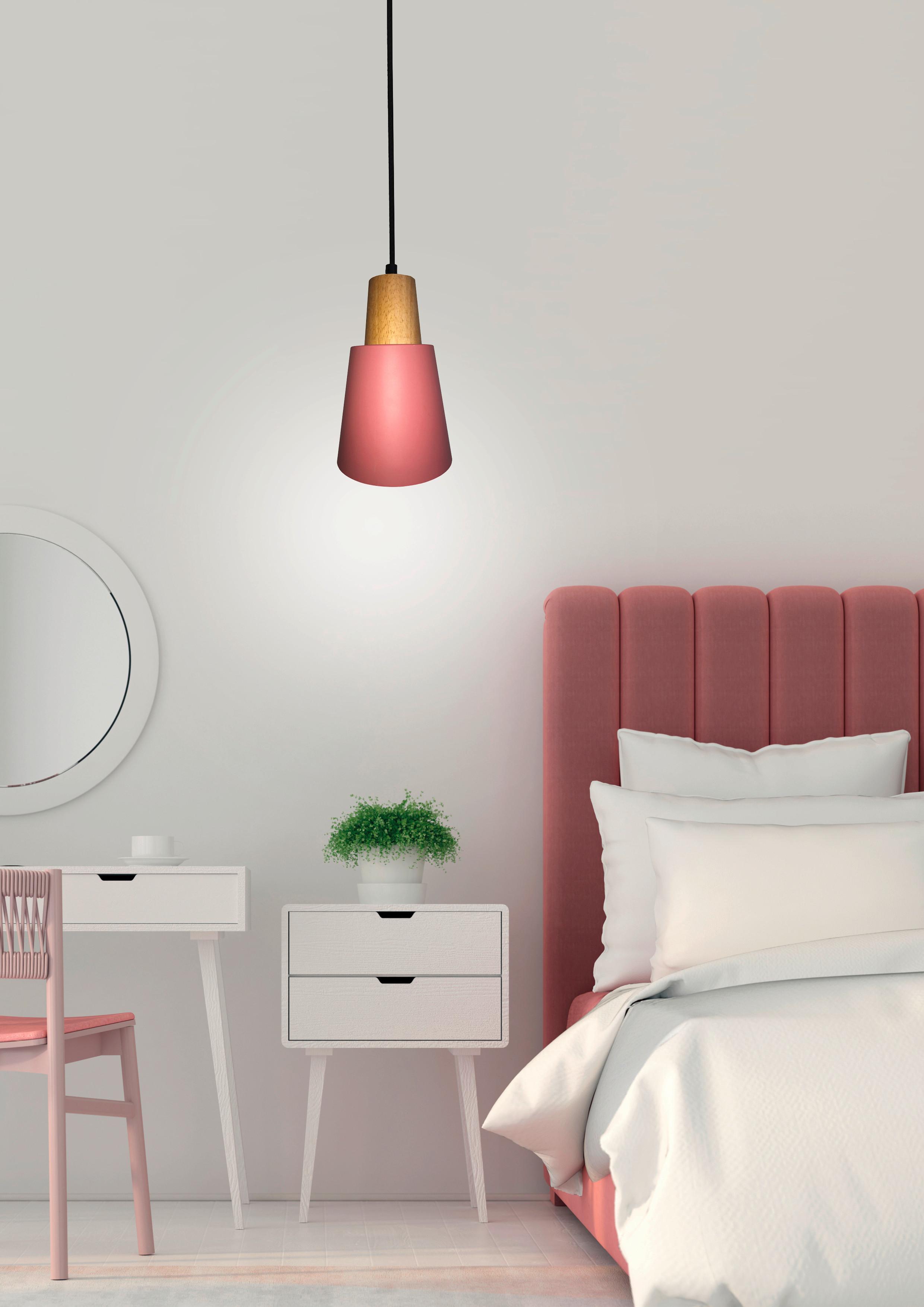 Pendelleuchte 50101259 Faro - Pink/Schwarz, Trend, Metall (13/13/80cm)