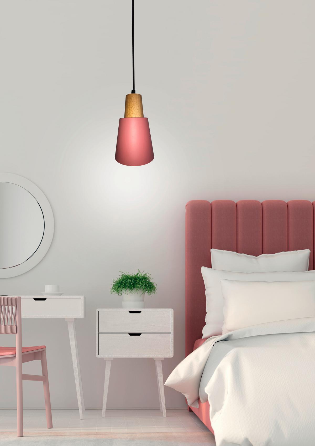 Pendelleuchte 50101259 Faro - Pink/Schwarz, Trend, Metall (13/13/80cm)