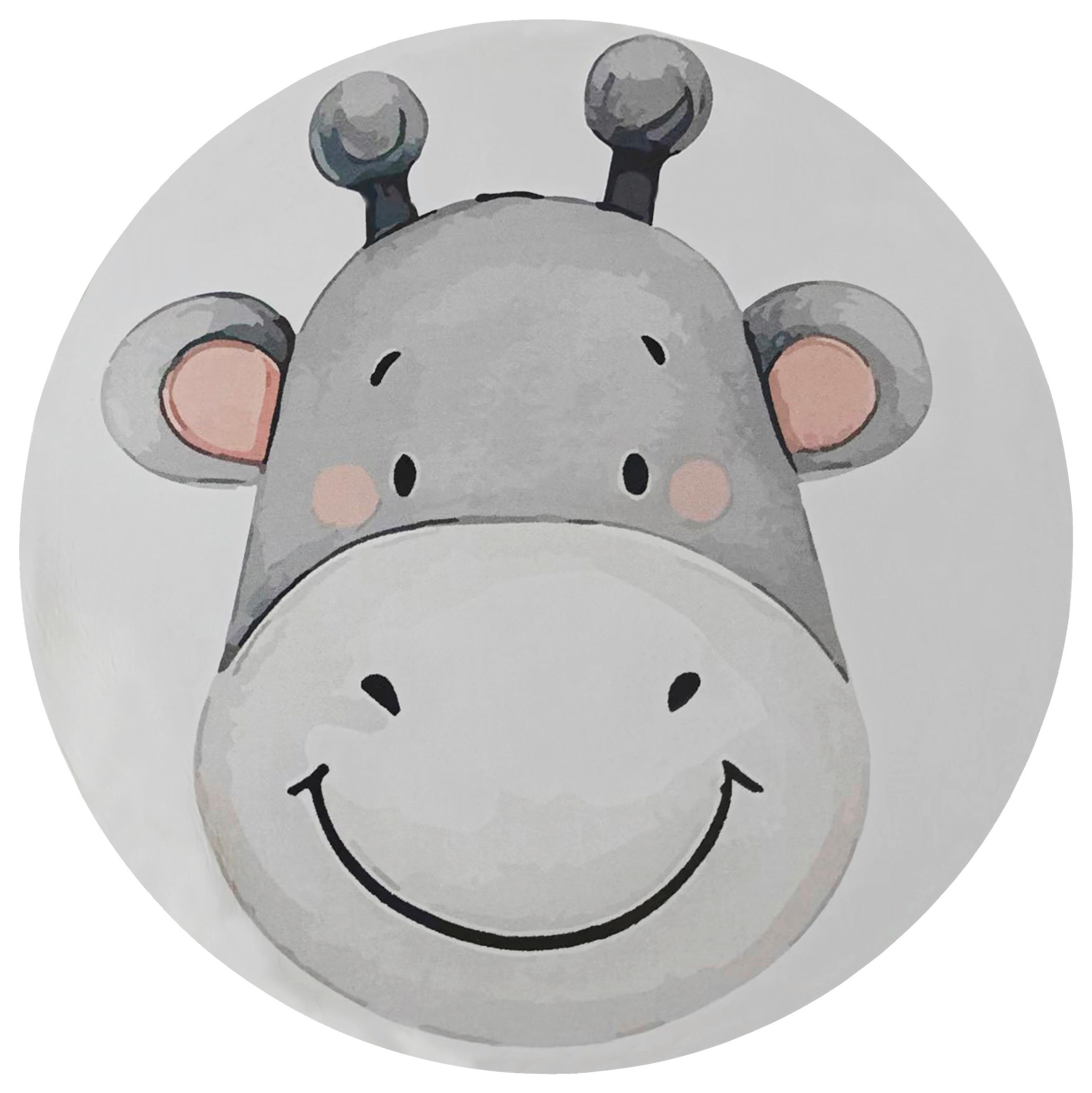 Kinderteppich Giraffe, Digitaldruck - Beige, MODERN, Textil (100cm) - BUNINO